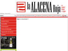 Tablet Screenshot of laalacenaroja.com